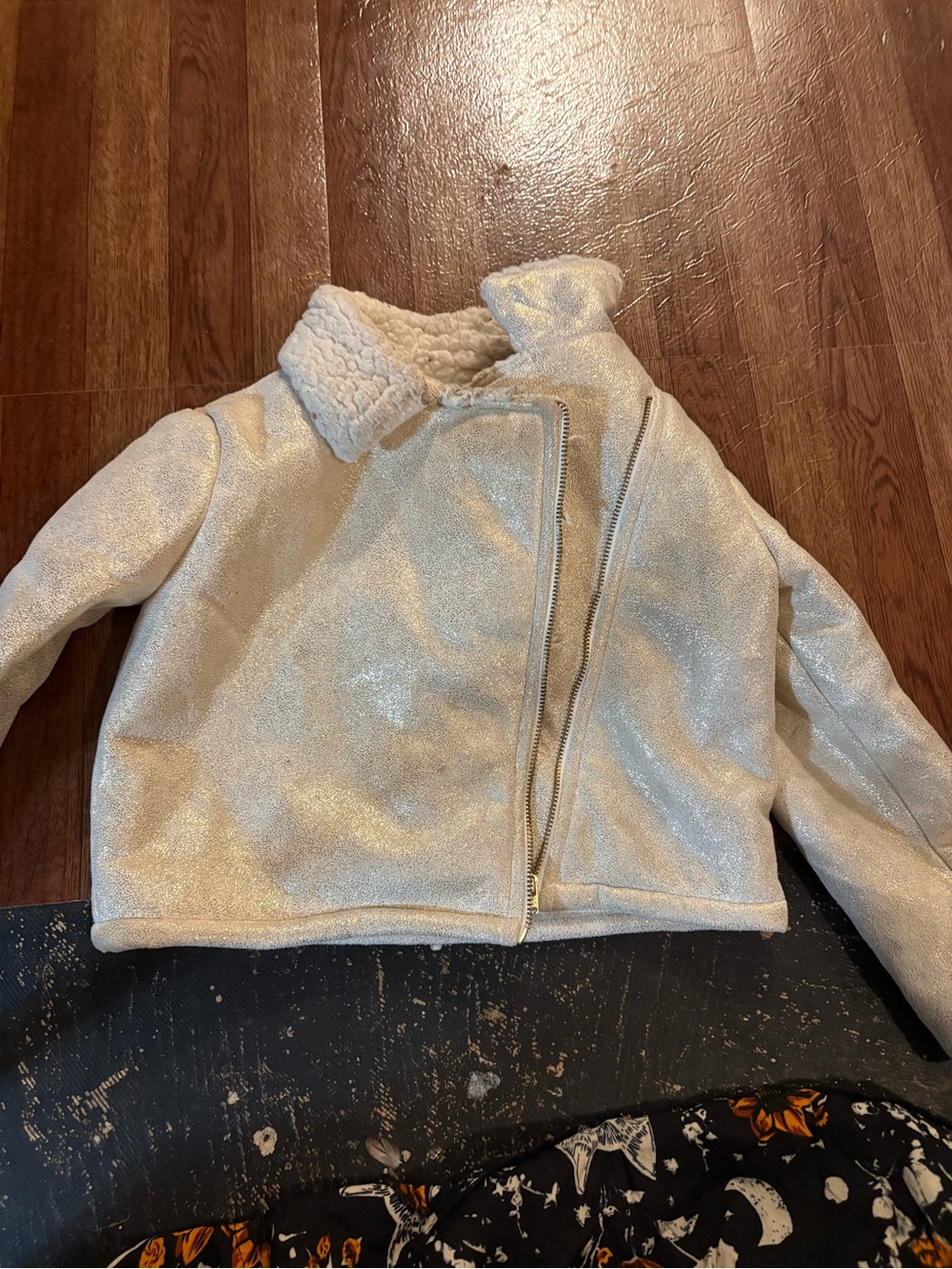 5T Oshkosh genuine kids gold faux Sherpa lined coat
